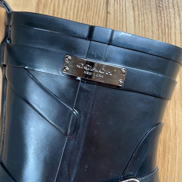 COACH Lester rain bootie EUC Size 6 - Picture 4 of 16